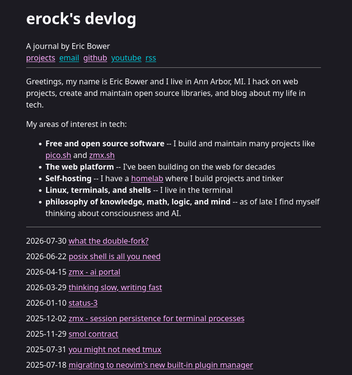 new blog page design